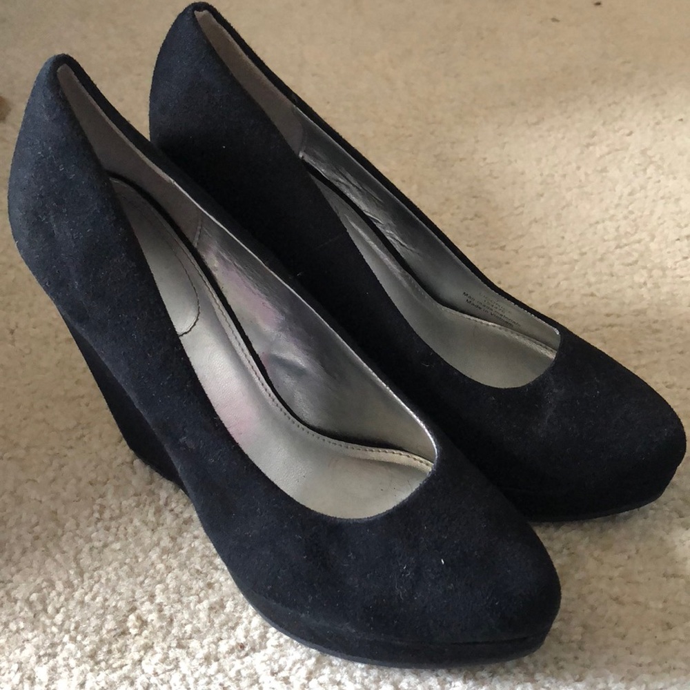 Suede Wedges